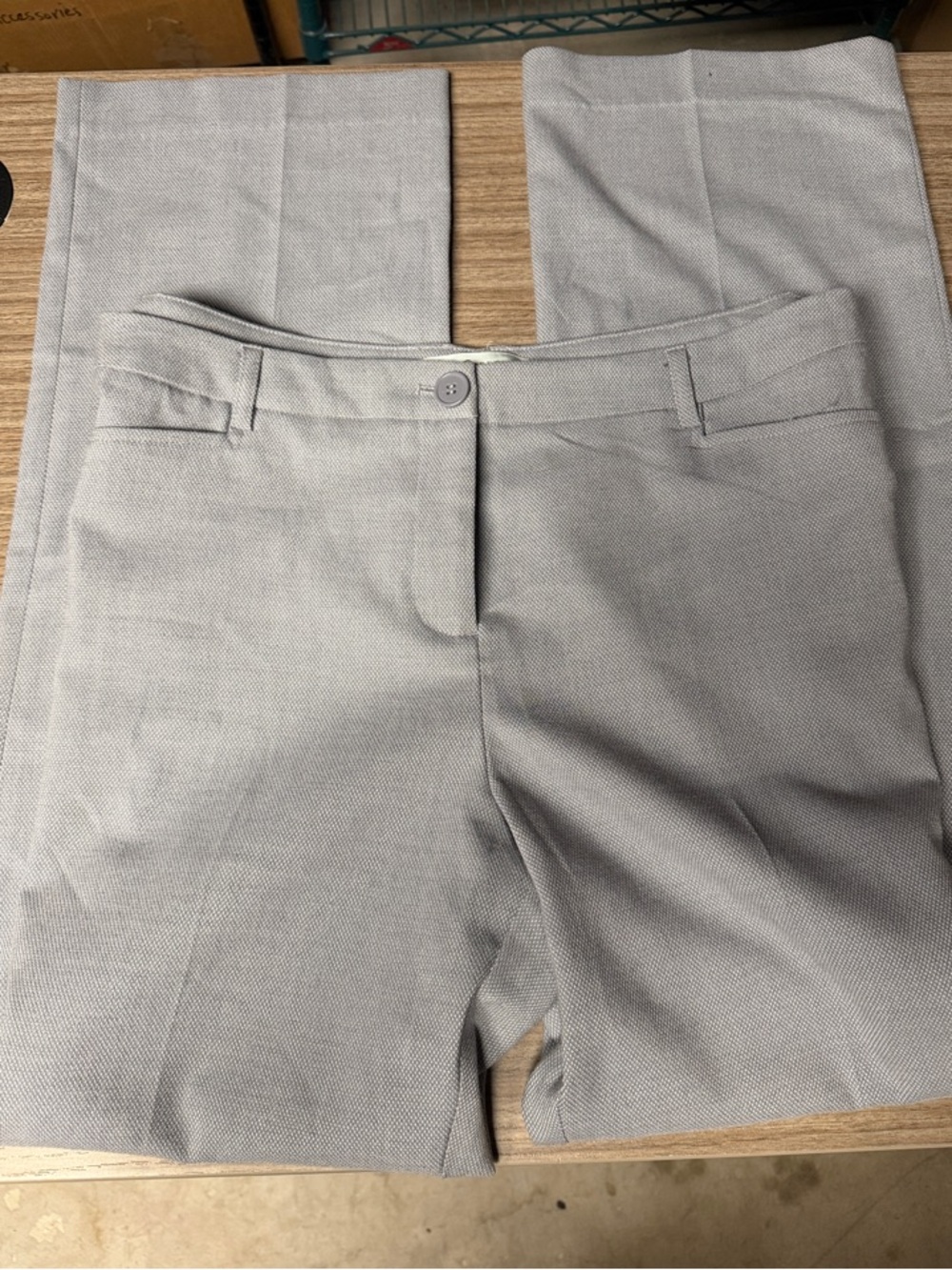 cleo Light Gray Women's Dress Trousers